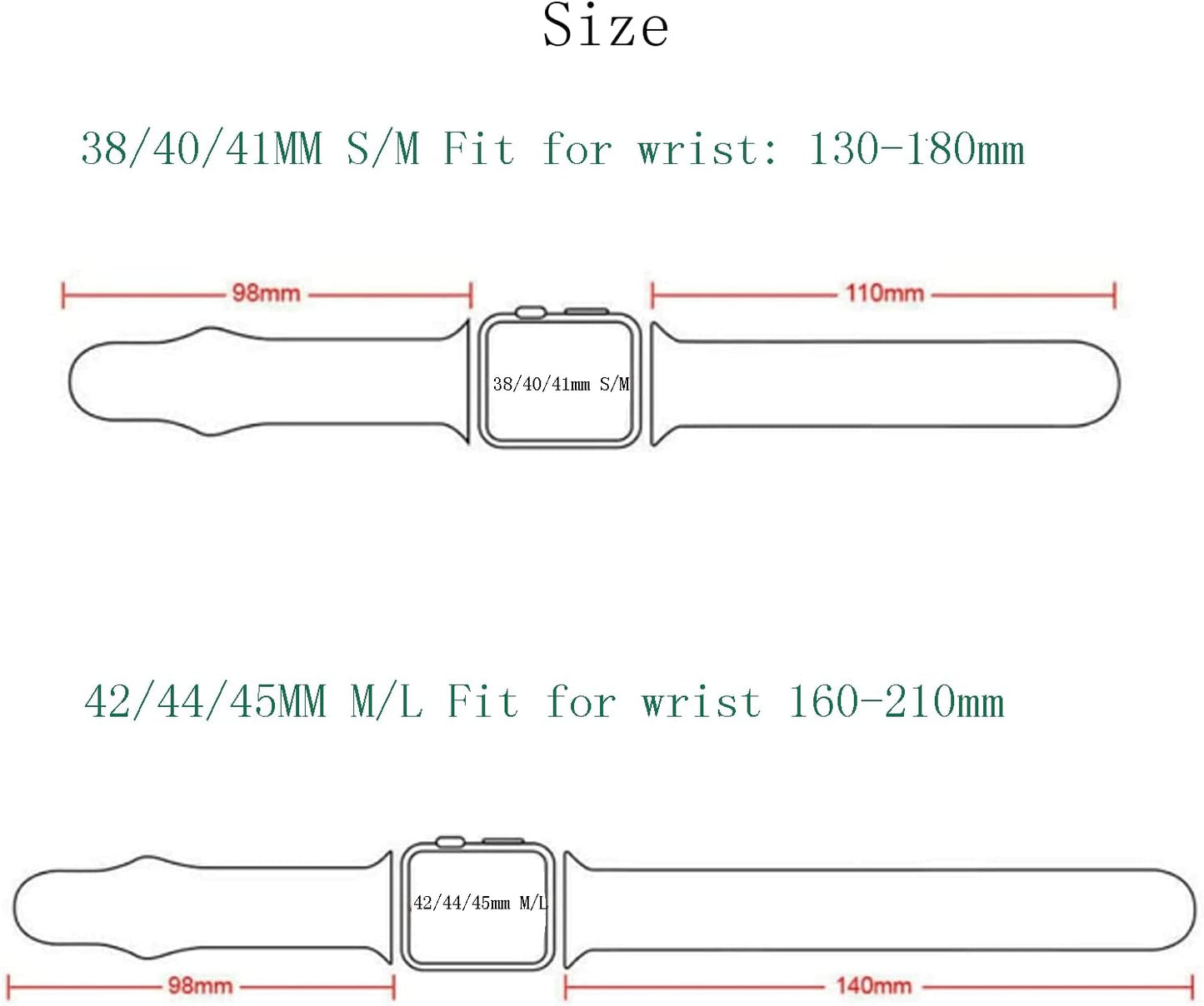 Hi-Yoohere Chic Breathable Christmas Santa Claus Pattern Bands Compatible with Apple Watch 42Mm 44Mm 45Mm M/L, Grade Soft Silicone Sports Wristband Strap for Iwatch SE & Series 8/7/6/5/4/3/2/1  Hi-Yoohere   