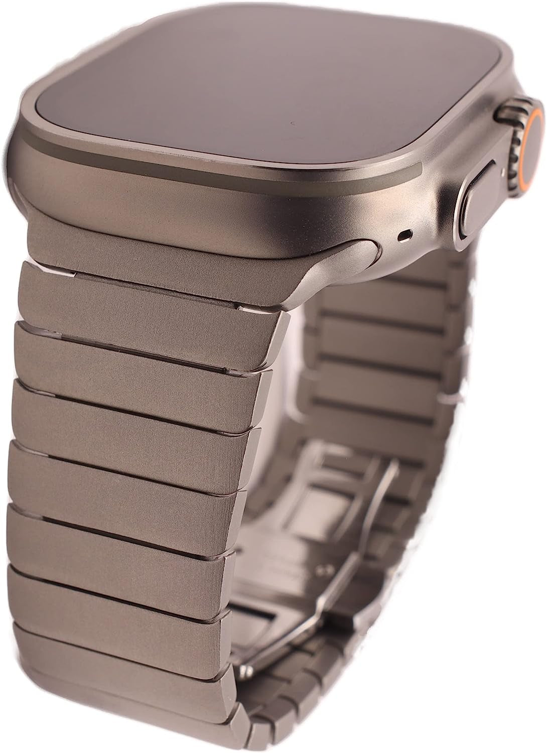 Ultra Link Bracelet Compatible with Apple Watch Ultra Metal Band 49Mm for Men - Titanium Color Metal Bracelet  Generic   