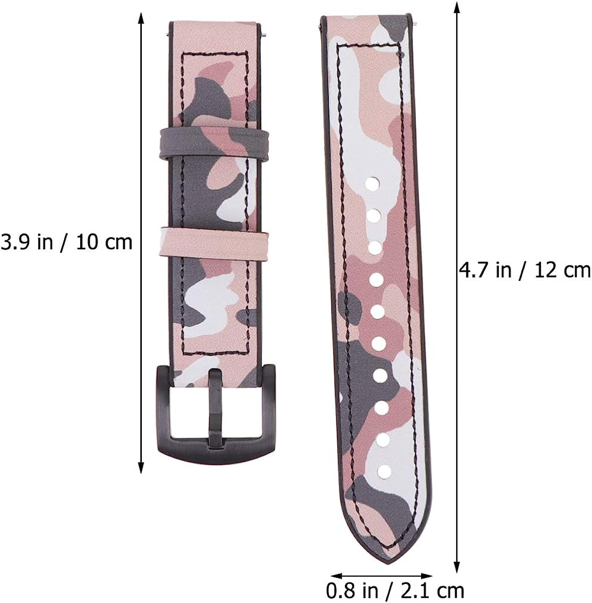 NICERIO Watch Bands Compatible for Samsung Galaxy Watch Band - 20Mm 42Mm Camo Camouflage Replacement Bands Genuine Leather Replacement Watch Strap for Galaxy for Women Men Smartwatch Bands  NICERIO   