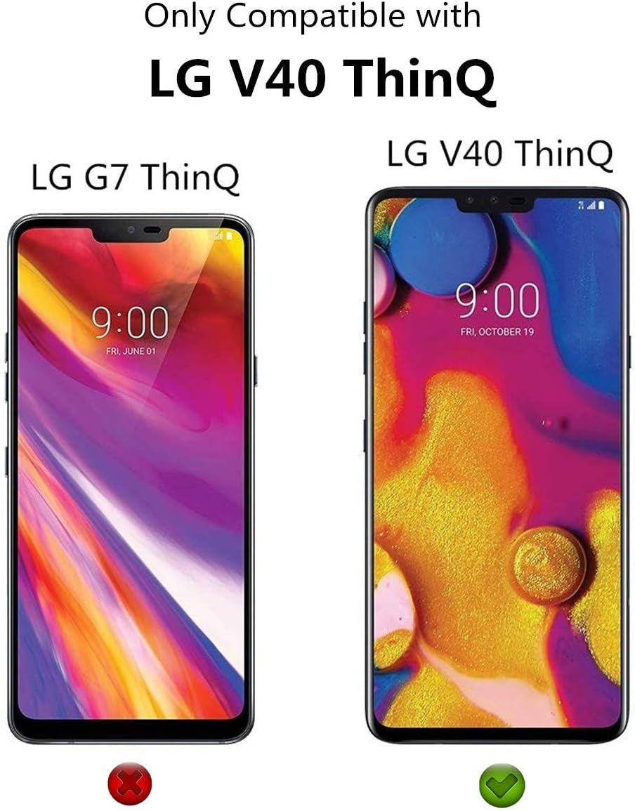 Icovercase for LG V40 Thinq Wallet Case with Card Slots Holder, Premium Leather Kickstand Feature Flip Folio Case Cover for LG V40 Thinq (Khaki)  iCoverCase   