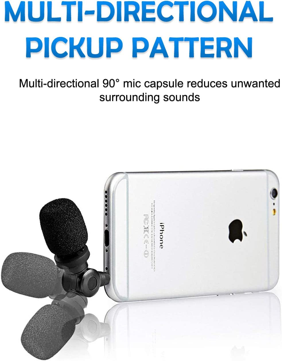 Saramonic Smartmic Mini Condenser Flexible Microphone for Smartphones,Vlogging Microphone for Iphone and Youtube Video, Mic for Ios Apple Iphone Ipad and Android Phone  Saramonic   