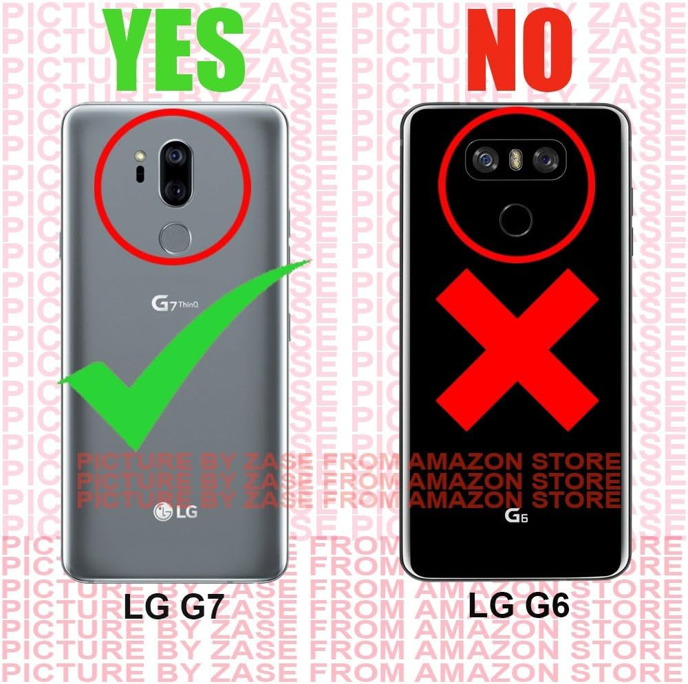 Zase Design Case for LG G7 Thinq, LG G7 (2018) Wallet Protective Case Pouch Folio Premium Professional PU Leather Flip Cover W/ [Kickstand] ID Card Slot Wrist Strap for LG G7 (Brown)  Zase ®   