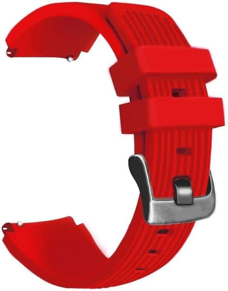 KOSSMA 22Mm Straps for Garmin Active/Venu 2/ Vivoactive 4 /Venu2 Silicone Replacement Wristband for Forerunner 745 Watch Band  KOSSMA Red 22mm 