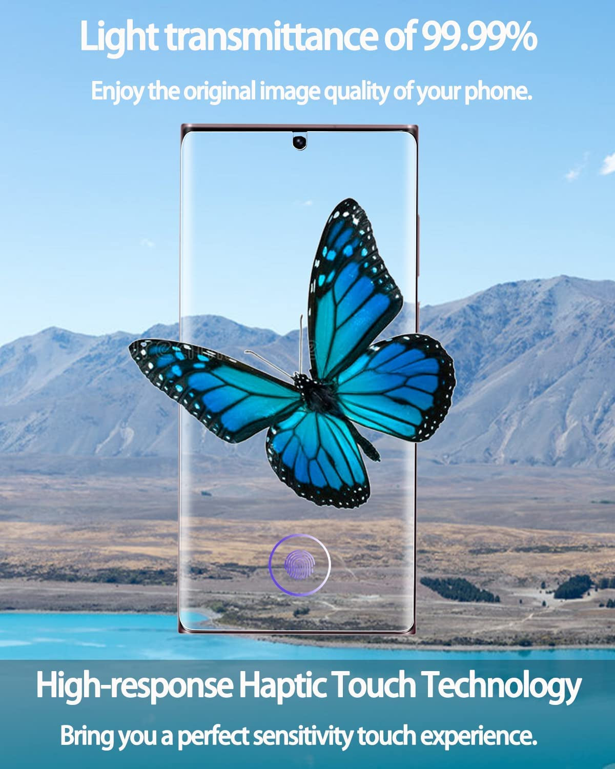 IMBZBK [3+3 Pack for Samsung Galaxy S22 Ultra 5G Screen Protector [Not Glass], 3 Pack Flexible TPU Film with 3 Pack Tempered Glass Camera Lens Protector, Fingerprint Suitable, Case Friendly  IMBZBK   