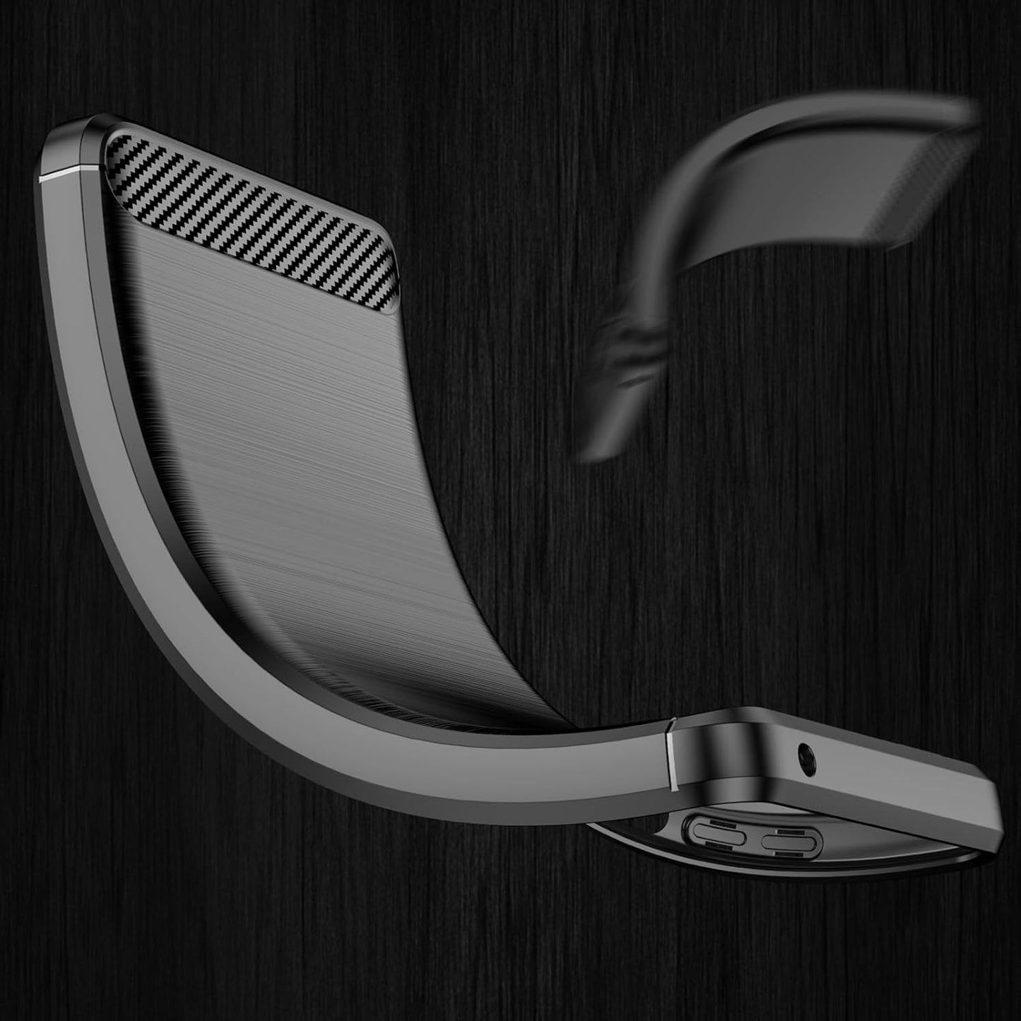 EUAGVQY for Pixel 4A 5G Google 4A 5G Case Carbon Fiber Soft TPU Anti-Slip Durable Lightweight Protective Phone Cover for Google Pixel 4A 5G（Black）  EUAGVQY   