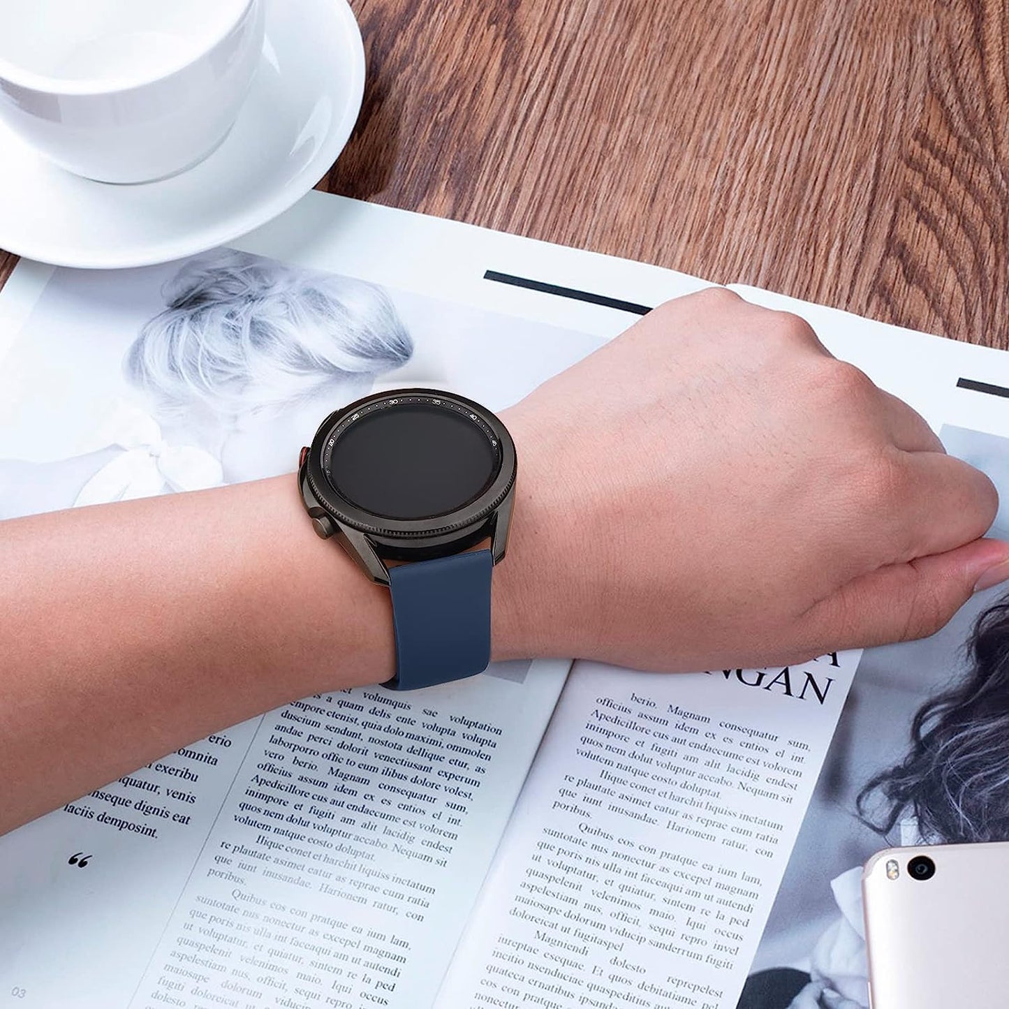 Wanme Sport Bands for Garmin Venu 2 Band, Garmin Vivoactive 4 Bands Women Men, 4 Pack Adjustable Soft Silicone Replacement Wristband Strap Compatible with Garmin Vivoactive 4 / Venu 2 / Forerunner 255 Smart Watch  Wanme   