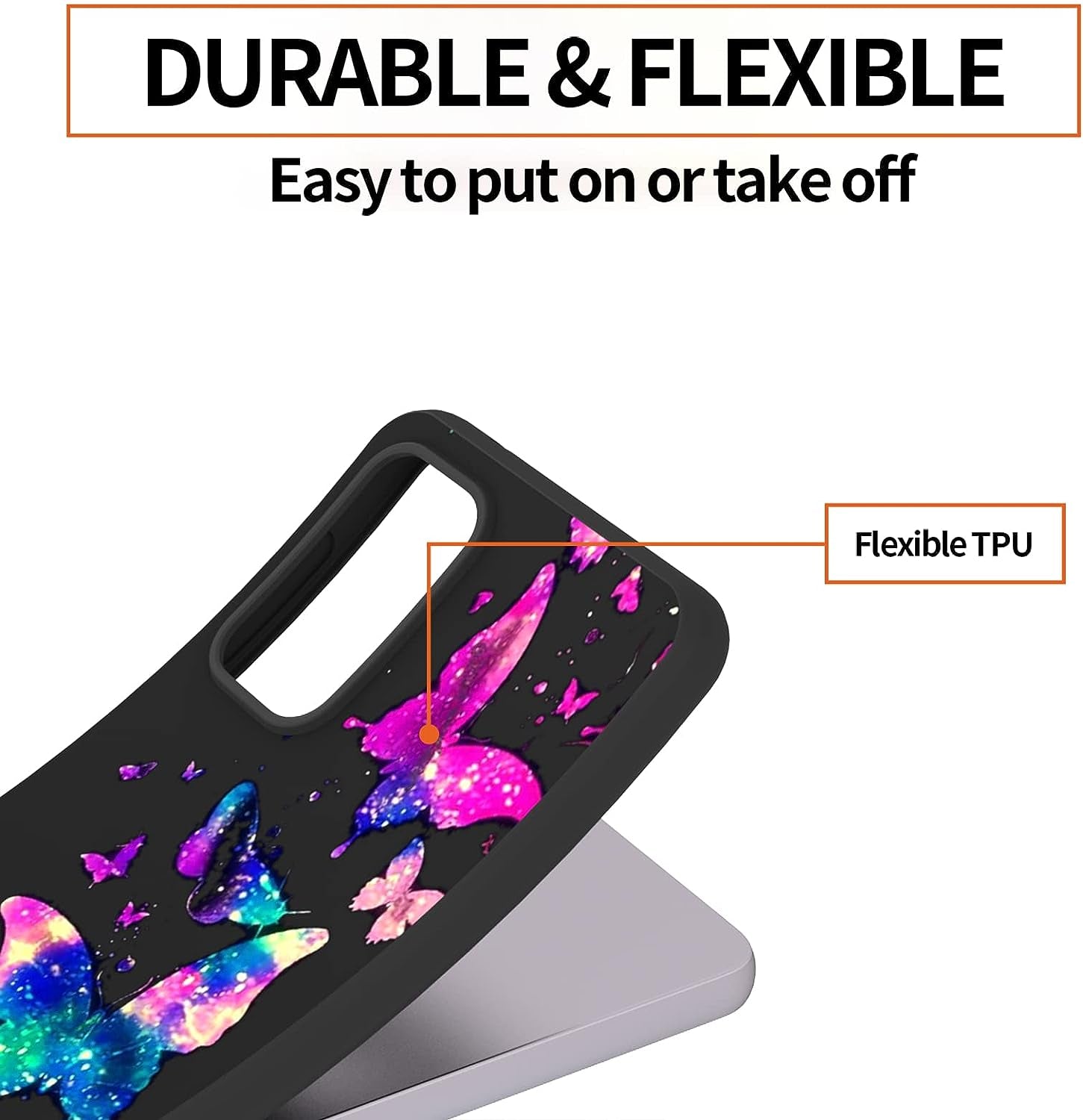 Warmson Case for Samsung A53 5G,Samsung A53 5G Case Full Body Matte Soft TPU Shock-Absorption Protective Galaxy A53 5G Case Slim Galaxy Butterfly Samsung Galaxy A53 5G Case for Women Girls Men  Warmson   