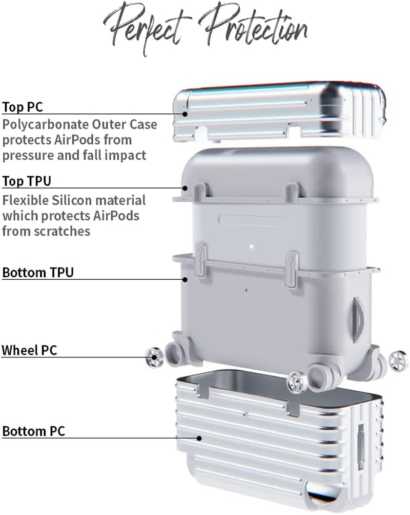 Miak Airpods 3 Case Cover, Protective Cover with Keychain ONLY for Apple Airpods 3Rd Generation, Supports Wireless Charging, Black  miak   