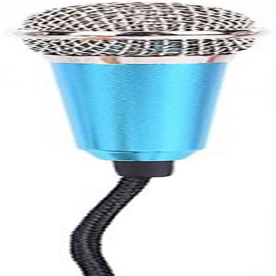 Angel3292 Mini Portable Vocal Instrument Microphone for Mobile Phone 3.5Mm Universal Wire Connect Karaoke Metallic Mini Microphone for Cell Phone PC Blue  angel3292   