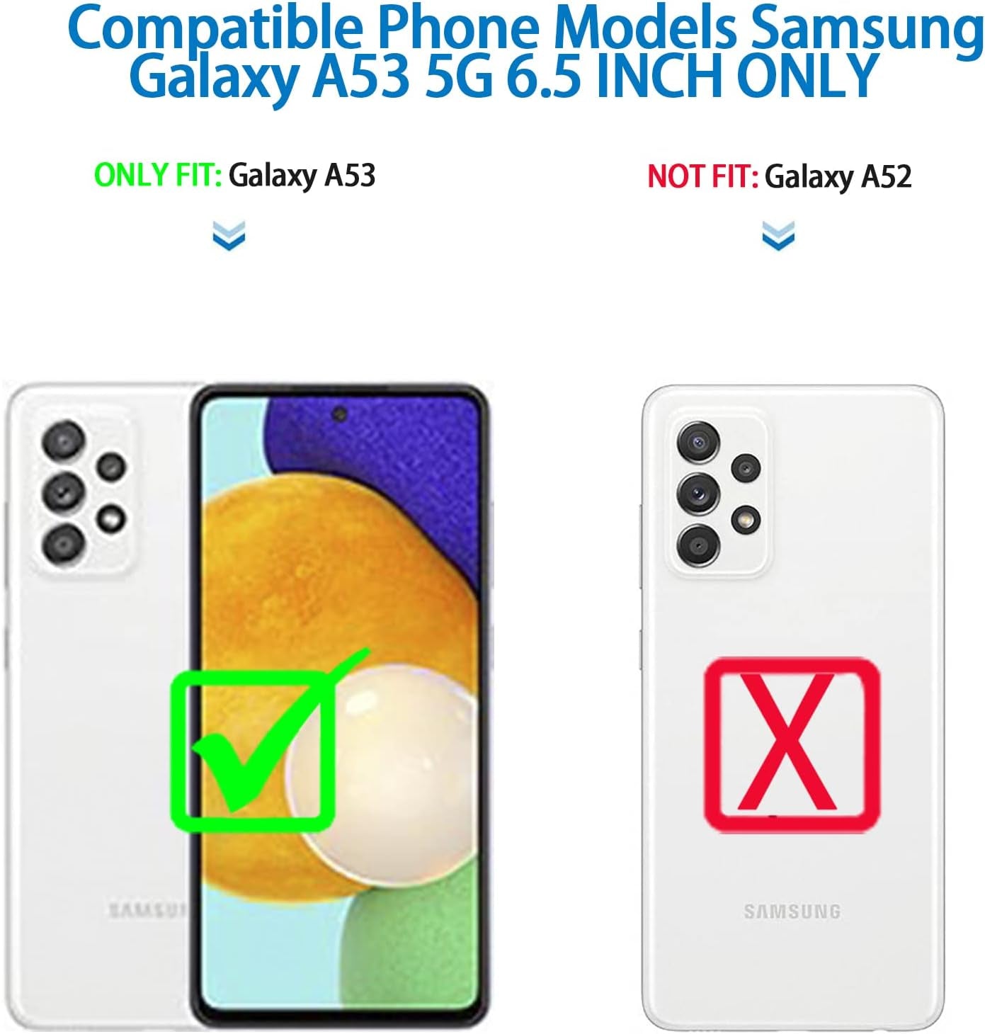 Case for Samsung Galaxy A53 5G, Anloes Galaxy A53 5G Phone Case Heavy Duty Shockproof Dustproof Rugged Defender Protective, 3 in 1 Bumper Cover for A53 5G Black(Without Screen Protector)  Anloes   