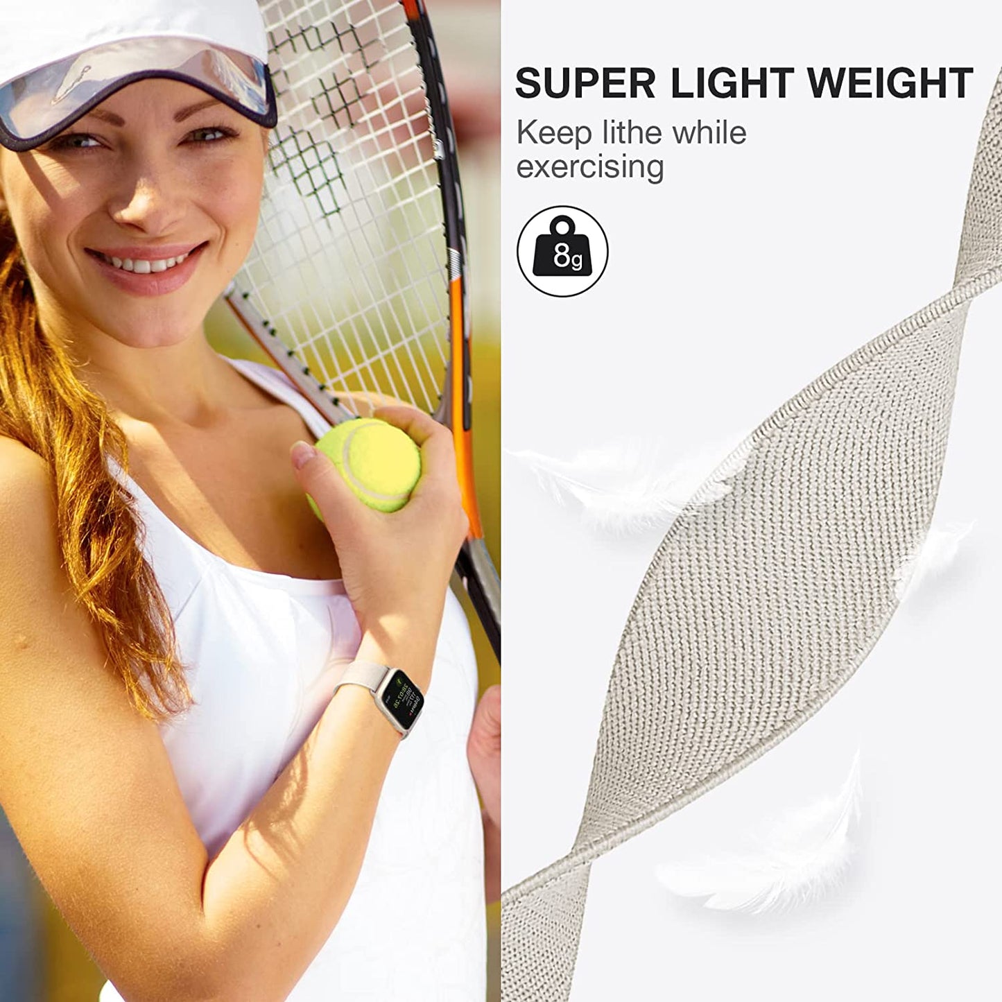 CTYBB 4 Pack Stretchy Nylon Solo Loop Bands Compatible with Apple Watch 40Mm 38Mm 44Mm 49Mm 45Mm 42Mm 41Mm, Adjustable Braided Elastic Sport Straps Womens Men Wristbands for Iwatch Series 8 7 6 5 4 3 2 1 SE Ultra  CTYBB   