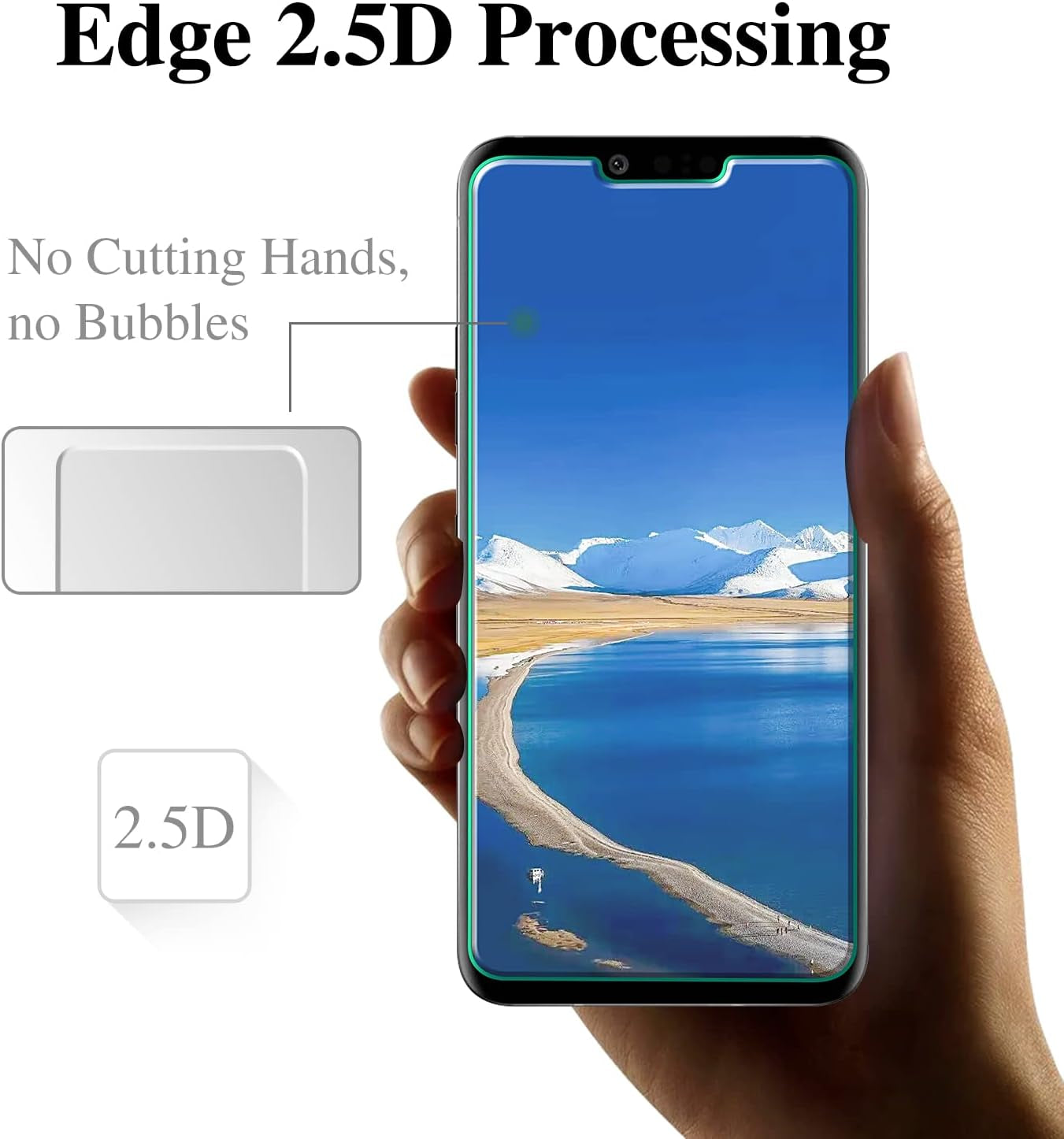 Pokolan [3-Pack] Designed for LG G8 Thinq Screen Protector Tempered Glass, No Bubbles, anti Scratch, Lifetime Replacement  Pokolan   