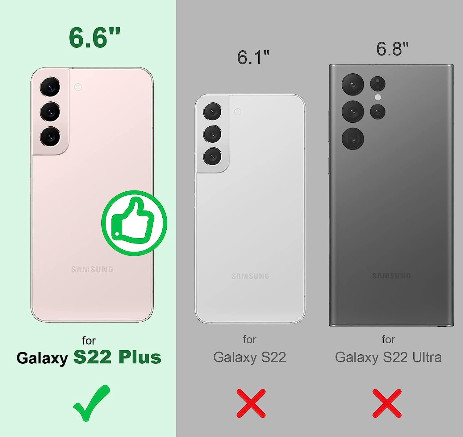 Silverback for Samsung Galaxy S22 plus Case Clear with Ring Kickstand, Protective Shock -Absorbing Bumper Shockproof Phone Case for Galaxy S22 plus -Clear  Silverback inc   