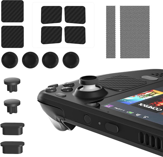 16 Pack - RHOTALL Dust Proof Kit for Steam Deck, Protective Accessories for Steam Deck with Protective Sticker, Dust Plugs, Dust Cover, Rocker Caps  RHOTALL   