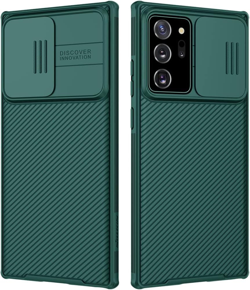 Nillkin Samsung Galaxy Note 20 Ultra Case, Slim Note 20 Ultra Protective Case with Slide Camera Cover Hard PC and TPU Ultra Thin Anti-Scratch Phone Case for Galaxy Note 20 Ultra 5G 6.9'' Black  Shenzhen Nillkin Technology co.ltd Green  