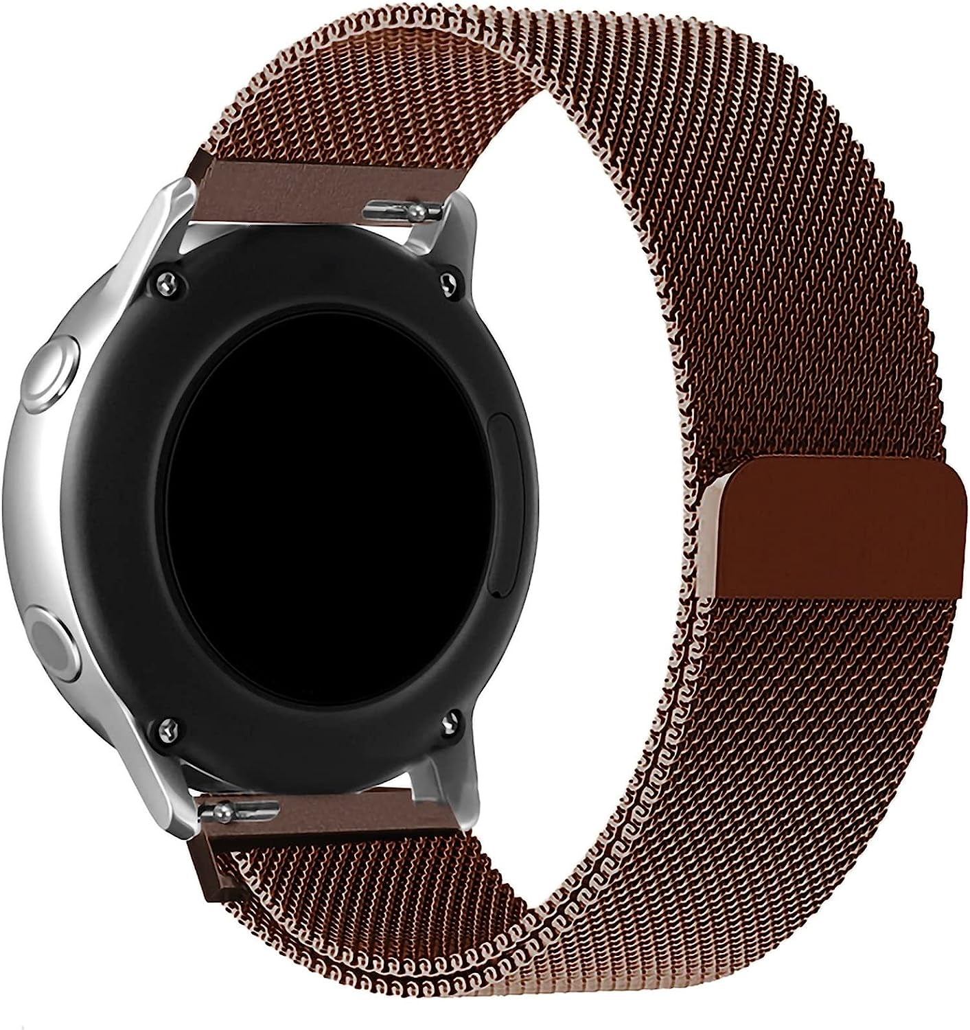 Compatible with Galaxy Watch 3 45Mm/Samsung Galaxy Watch 46Mm/Gear S3 Frontier/Classic Band, 22Mm Stainless Steel Strap Replacement for Samsung Galaxy Watch 46Mm Smartwatch (Colorful)  Morsey Brown 22mm 