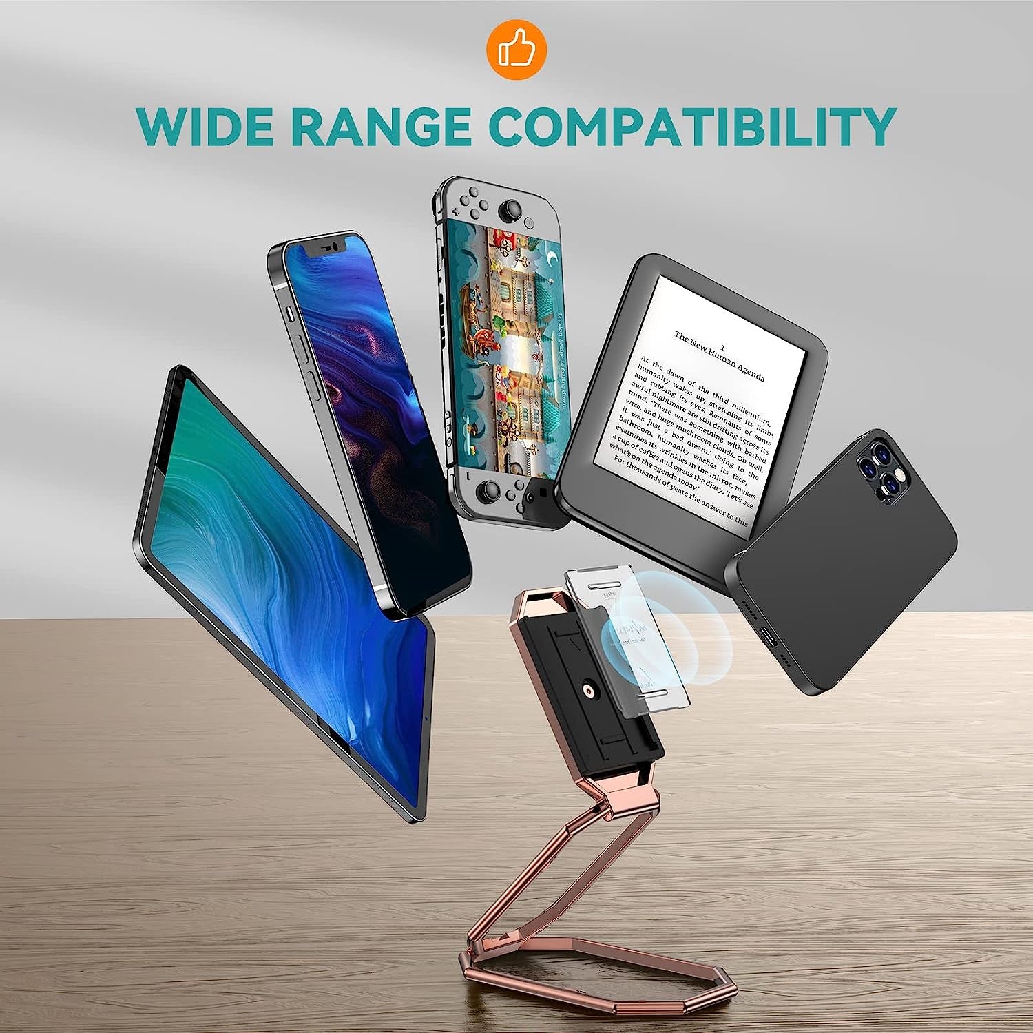 MINDSKY Detachable Phone Ring Holder Removable for Wireless Charging- Cell Phone Ring Grip Finger Holder Stand Compatible with Iphone Smartphones  Mindsky   