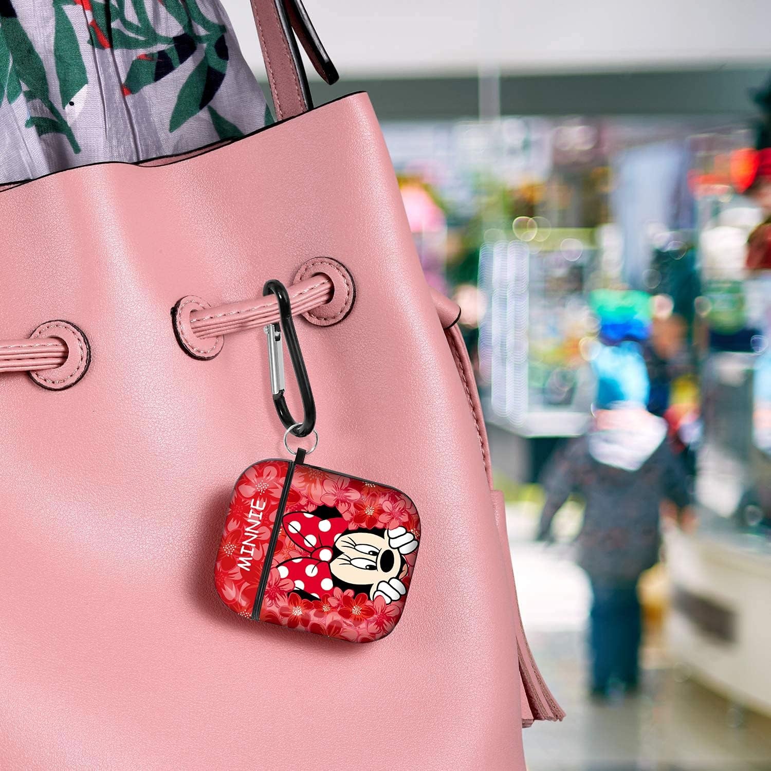 Airpods Case Cover with Keychain, Full Protective Silicone Case for Apple Airpods 1 & 2 Accessories Skin Cover for Women Girl ,Airpods Wireless Charging Case (RED)  FREEER LLC   