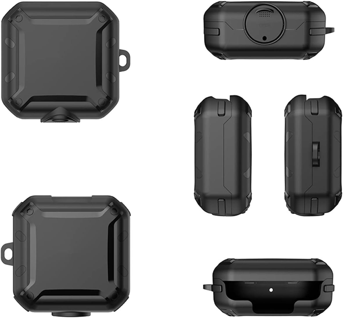 [Upgrade Secure Lock] Beats Fit Pro Case 2021, VAEKNVG Shock-Absorbing Protective Armor Cover for Beats Fit Pro Earbuds Accessories, TPU Hard Shell with Carabiner,Black  VAEKNVG   