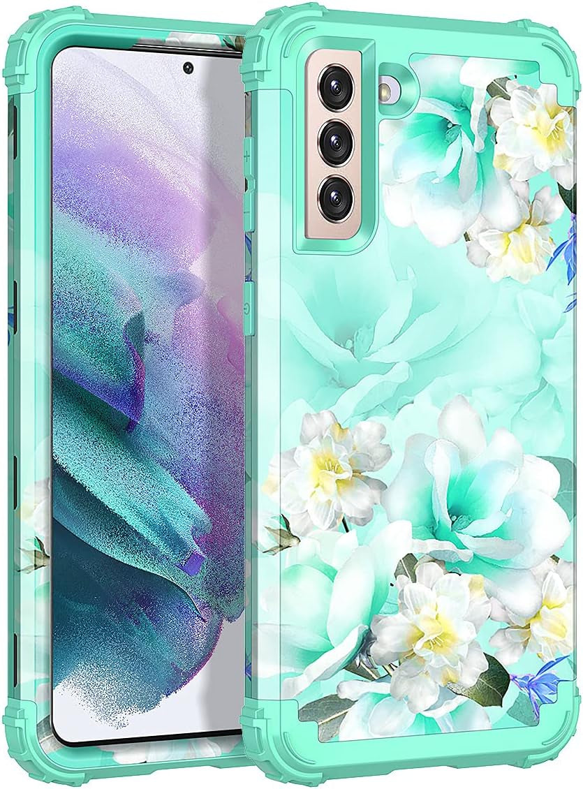 Rancase for Galaxy S21 plus 5G Case,Three Layer Heavy Duty Shockproof Protection Hard Plastic Bumper +Soft Silicone Rubber Protective Case for Samsung Galaxy S21 plus 5G 6.7 Inch,Black  Rancase Green  