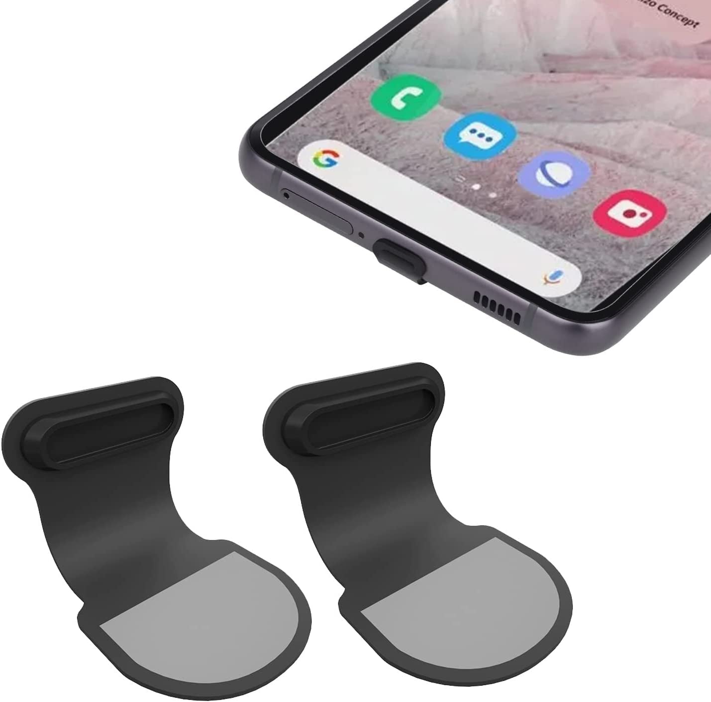2PCS Anti-Lost anti Dust Plug Compatible with Phone,Usb C/Type C,Anti Dust Proof Plug for Samsung Galaxy S23 Ultra S23+,S22,S21 S21+,20 S20,S10 S10E S10+,S9 S9+,S8 S8+,USB C Charging Port Dust Plug  CASEDAO   