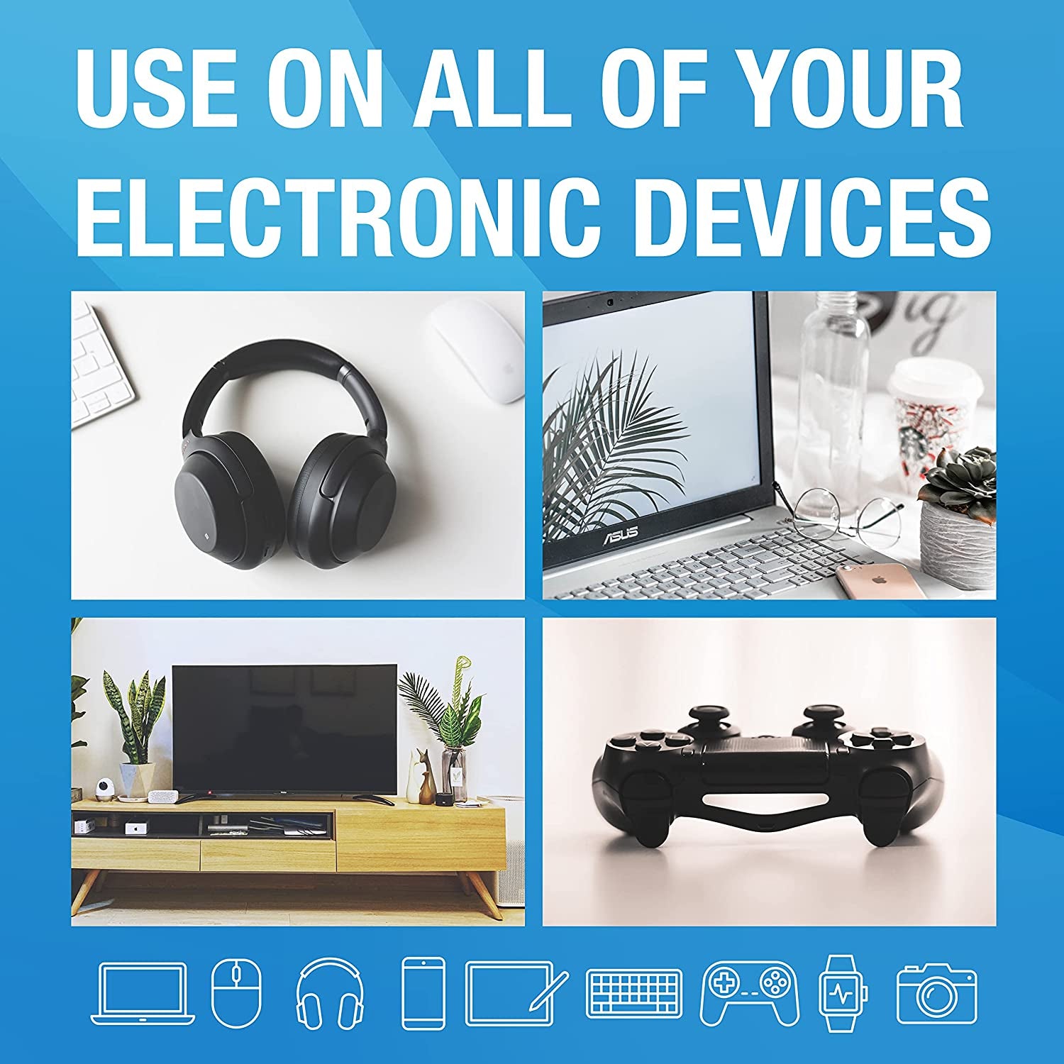 Miraclespray for Electronics Cleaning, Safe Multisurface Cleaner for Any TV, Phone, Monitor, Keyboard, Screen, Computer, Includes Microfiber Towel - 16 Ounce Kit  Miracle Brands   