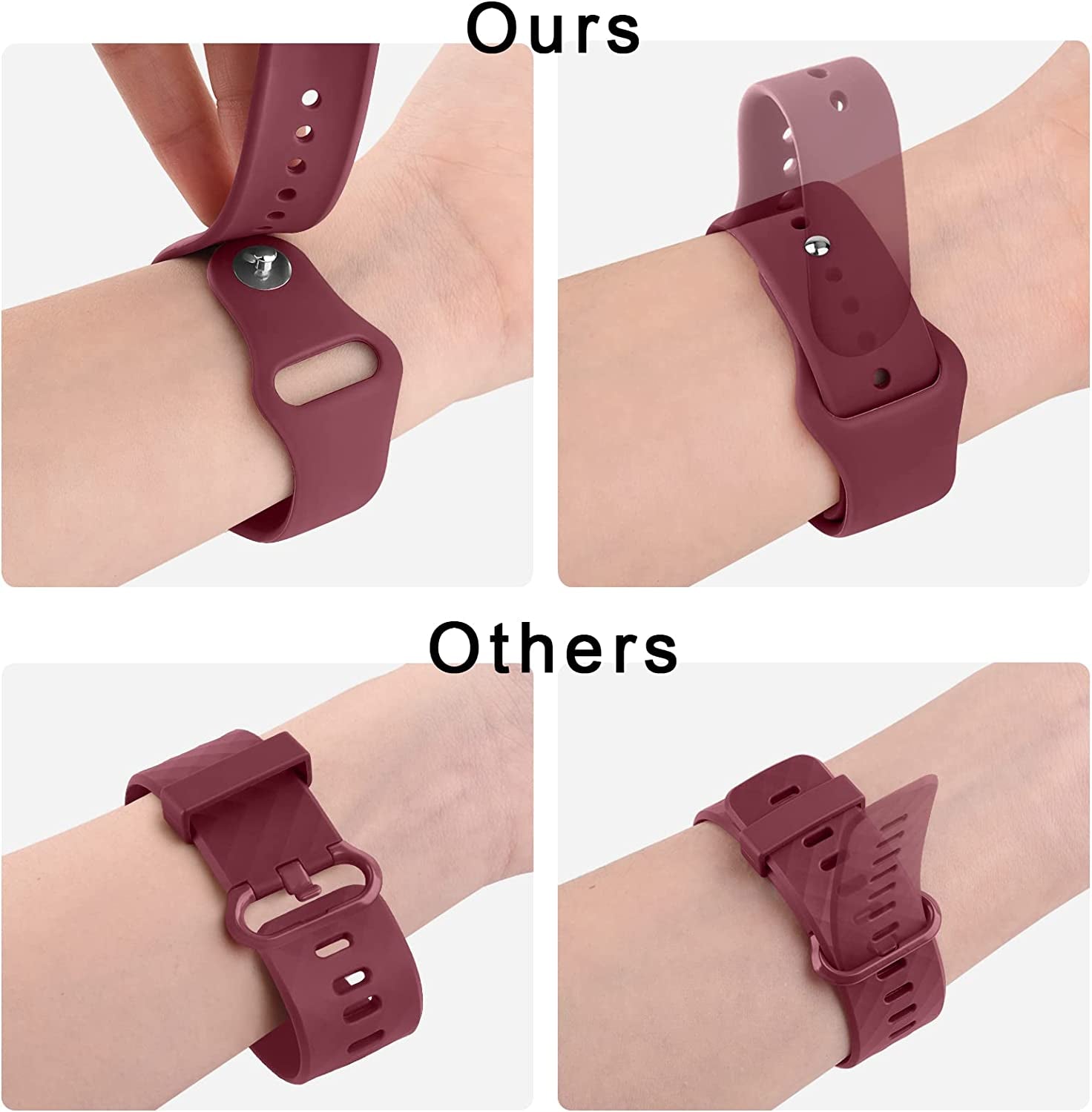 4 PACK Bands for Garmin Venu / Venu Sq / Vivoactive 3 Watch Band, 20Mm Adjustable Soft Silicone Sport Replacement Wristband Strap for Garmin Venu Sq, Vivoactive 3 Music, Forerunner 645 / 245 Music, Samsung Galaxy Watch 4  Wanme   