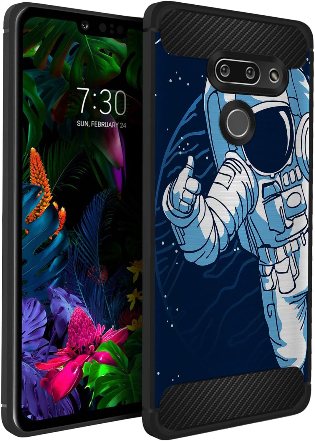 Casesondeck Case Compatible with LG G8 Thinq/Lg G8, Slim Precise Fit TPU Case, Scratch Protection and Unique Design (Don’T Tread on Me)  CasesonDeck Astronaut  