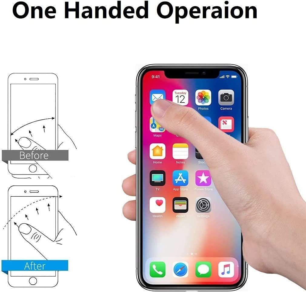 Emzrivo Cell Phone Ring Holder Stand, Transparent Phone Ring Holder Finger Kickstand 360° Rotation Phone Ring Finger Grip Compatible with All Smartphones(Heart-Silver)  emzrivo   