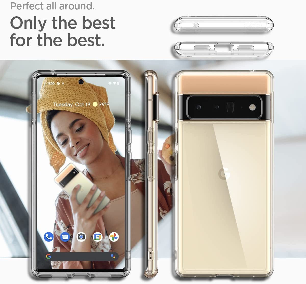 Spigen Ultra Hybrid [Anti-Yellowing Technology] Designed for Google Pixel 6 Pro Case (2021) - Crystal Clear  Spigen   