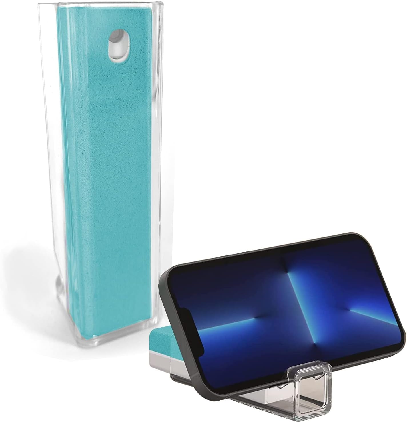 Acuvar 5 in 1 Cleaning Kit for Smartphone, Earbuds, Tablets, Laptops & Cameras Screen Cleaner Tool Kit with Cleaning Pen, Spray, Soft Brush, Sponge and Metal Tip for Charging Port, Speaker, Headphones  Acuvar Blue 1 Pack 