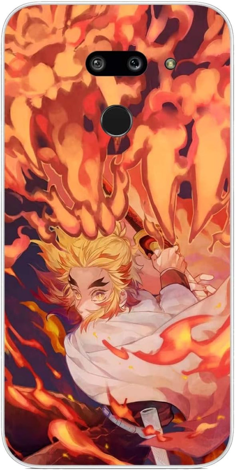 Compatible with LG G8 | LG G8 Thinq Case Sla'Yer Rengok'U Gift De'Mon 220 Man Boys Girls Cartoon Cool Design Soft TPU Phone Case  Tongstar Demon Rengok'U Gift Slayer 517  