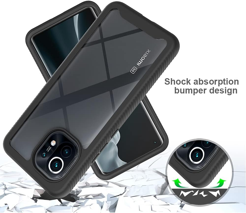 Case for Xiaomi Mi 11 Case Cover,Anti-Fall and Shock-Absorbing Protective Cover Case for Xiaomi Mi 11 5G M2011K2C M2011K2G Case Red  QiongNi   