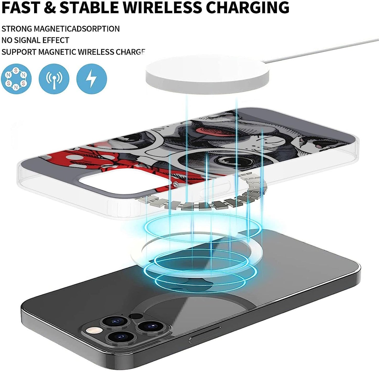 THARKA French Bulldog Headband Glasses Anti-Slip Iphone 13 Pro Max Case Iphone 13 Pro Case  THARKA   