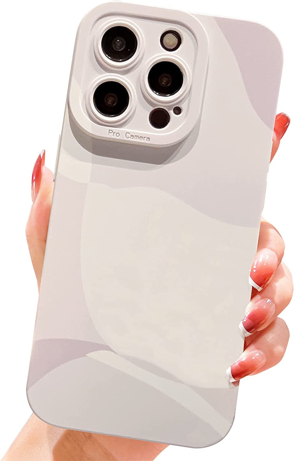 YKCZL Compatible with Iphone 14 Pro Max Case,Cute Painted Art Heart Pattern Full Camera Lens Protective Slim Soft Shockproof Phone Case for Women Girls-Dark Green  YKCZL White  