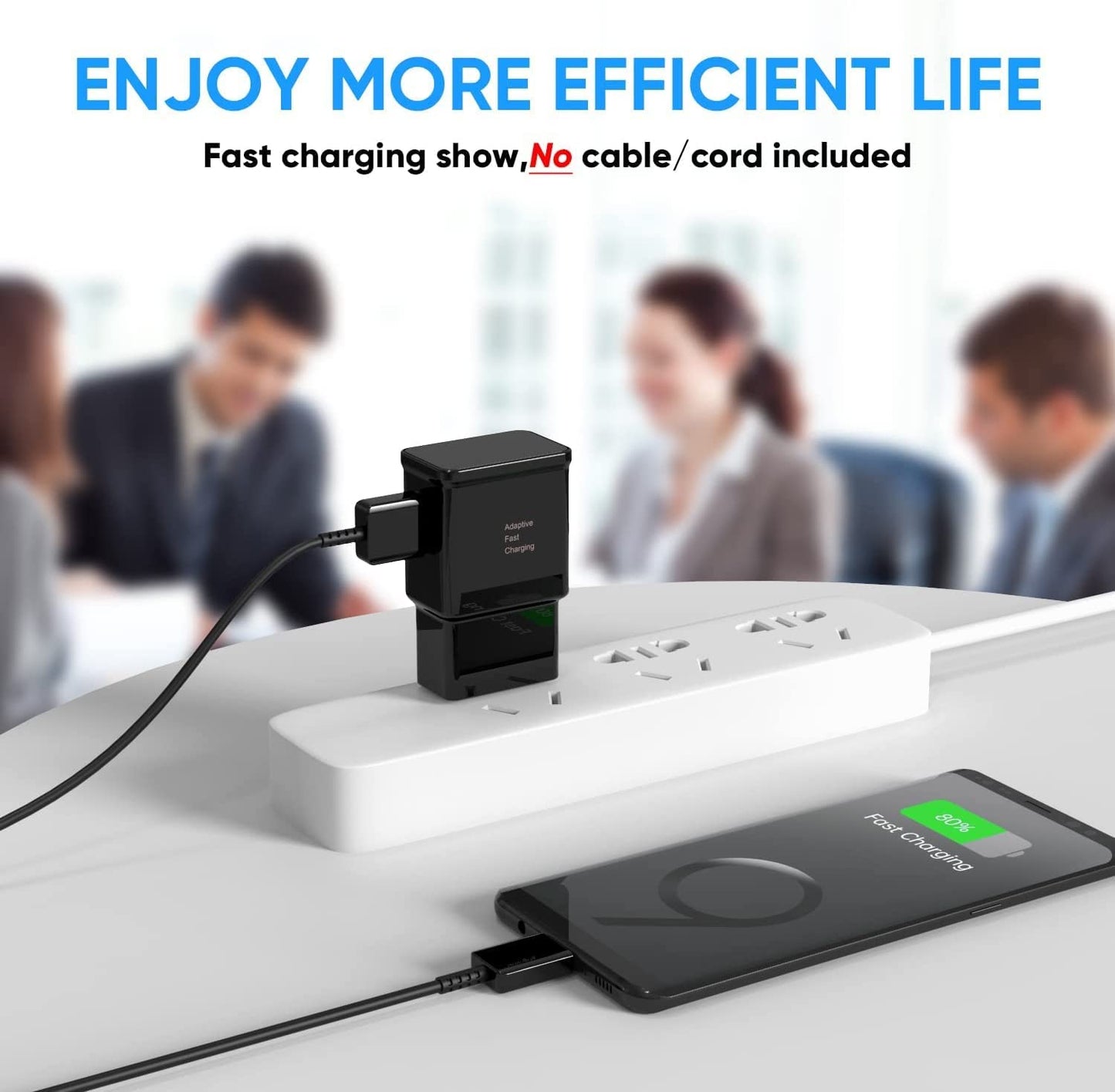 Adaptive Fast Charging USB Wall Charger Adapter Compatible Samsung Galaxy S21 S20 S10 S6 S7 S8 S9 / Edge/Plus/Active, Note 5 8, Note 9, Note 10, LG Quick Charge, Android Phone Travel Plug (2 Pack)  Shenzhen Yuanjiaxin Trading Co.,Ltd   