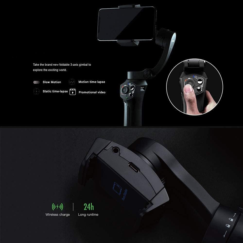 YTYZC 3-Axis Foldable Pocket Sized Handheld Gimbal Stabilizer for Smartphone Charging  ytyzc   