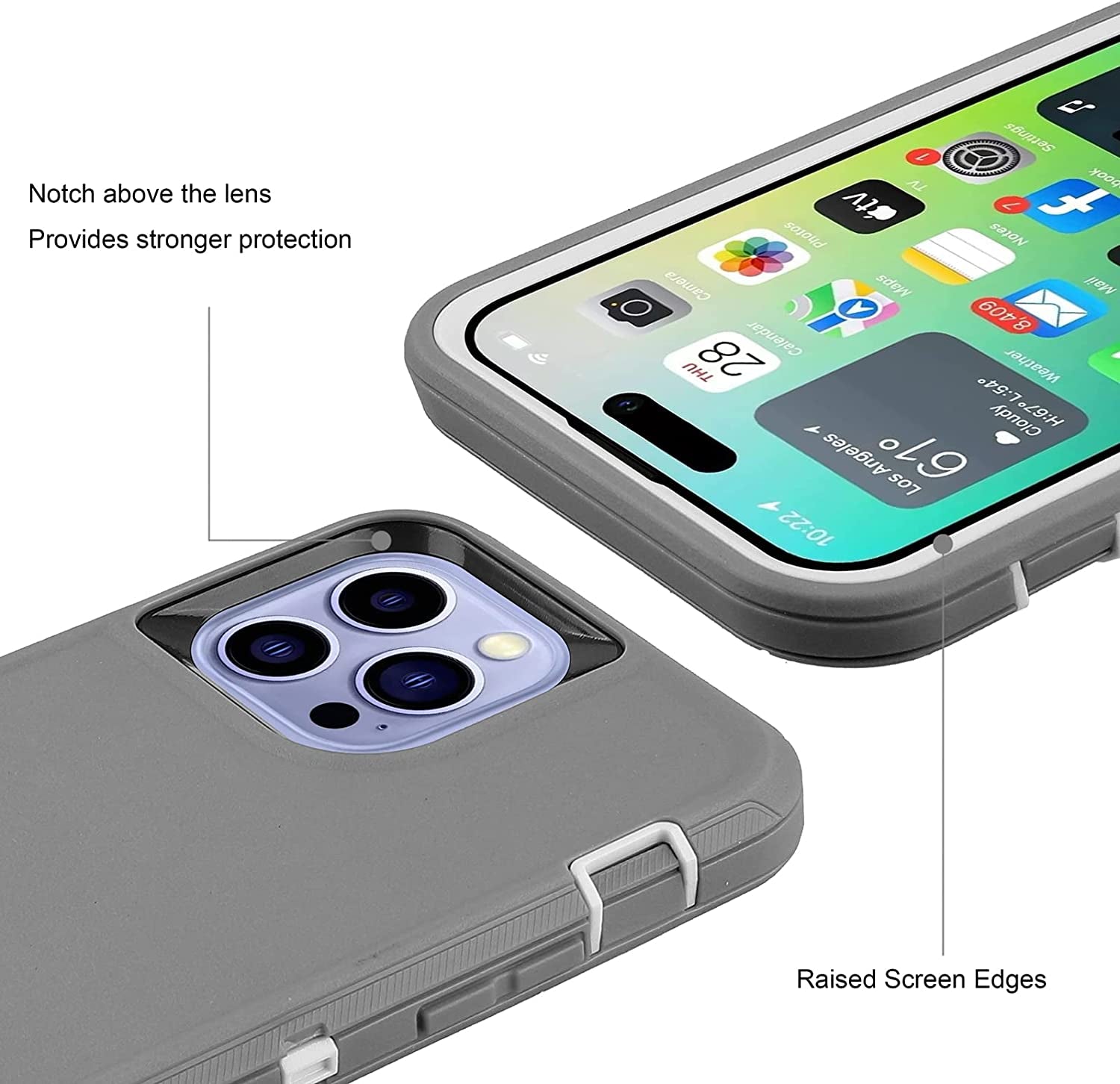 Compatible with Iphone 14 Pro Max Case Heavy Duty Protective Phone Case,Military Grade Full Body Protection Shockproof/Drop Proof Durable Phone Cover for Apple Iphone 14 Pro Max 6.7"  droperprote   