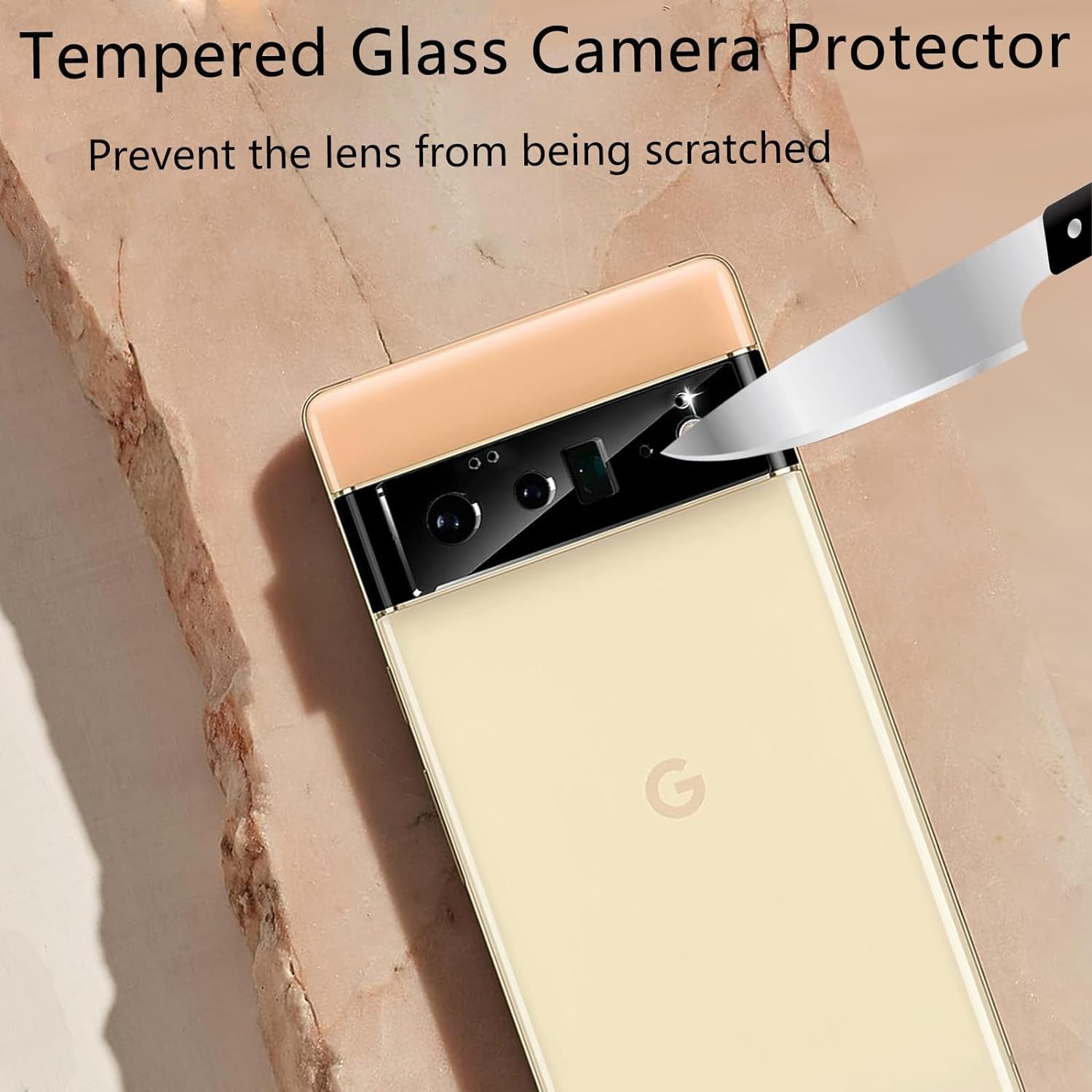 [2+2 Pack] for Google Pixel 6 Pro Screen Prote and Camera Lens Protector, 9H Tempered Glass, Ultra Clear Screen Protector, anti Scratch, Bubble Free, HD Clear, Fingerprint Support  GUMANYU   