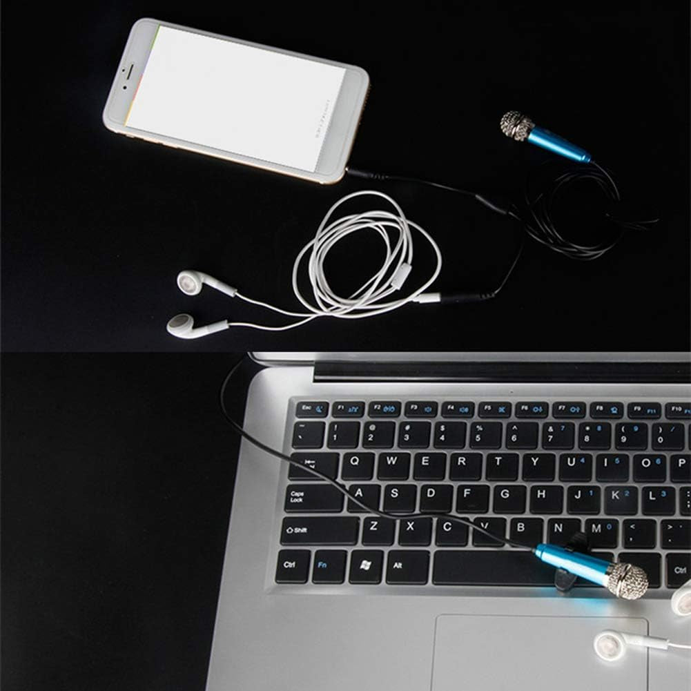 Ekqw015L [Mini Singing Mic Equipment 3.5Mm Mini Condenser Microphone Phone Karaoke Mic with Stand Singing Mic Equipment Mini Handheld Microphone for Mobile Phone Laptop Notebook Silver  ekqw015l   