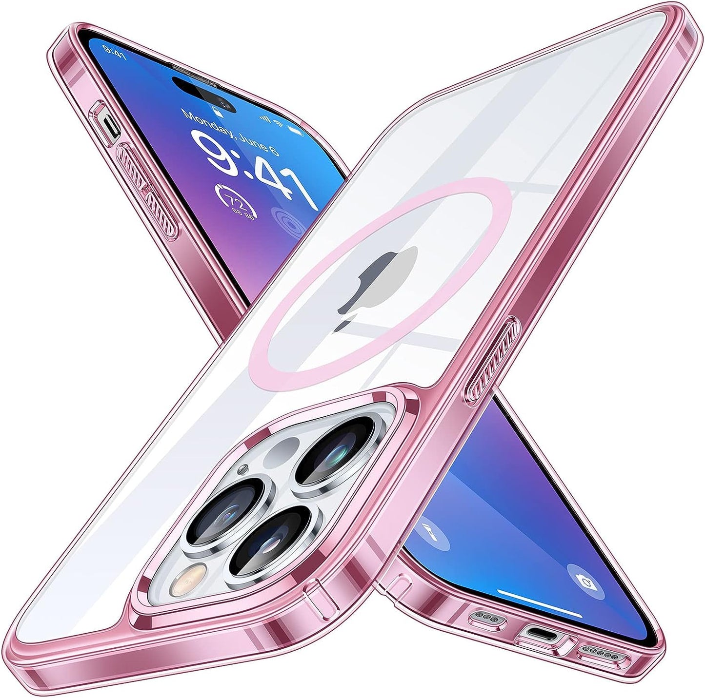 Simtect Ultra Clear for Iphone 14 Pro Case, [Non-Yellowing] [10 FT Military Drop Protection] Slim Fit yet Protective Shockproof Bumper with Airbag Case for Iphone 14 Pro 6.1 Inch- Crystal Clear  Simtect   