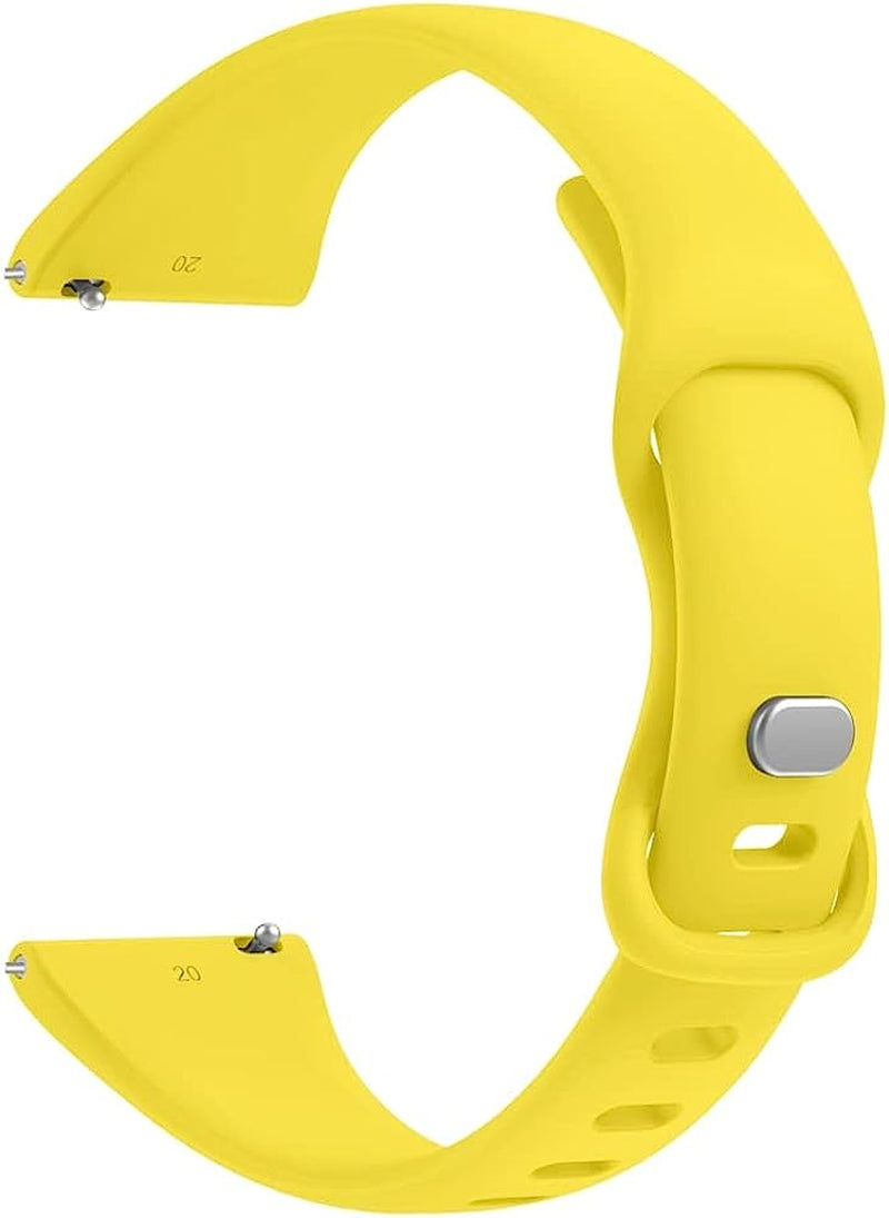 AEHON Slim Narrow Bands for Garmin Vivoactive 3/3 Music/Forerunner 245/645/Vivomove Hr/Venu Sq 20Mm Soft Silicone Sport Wristbands  AEHON Yellow Venu 
