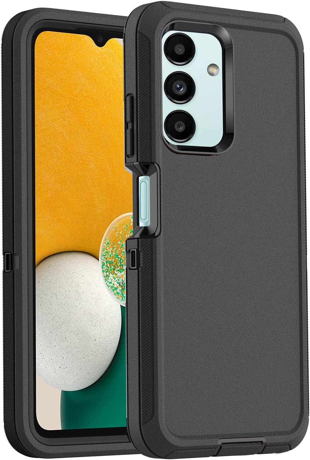 Aicase for Galaxy A04S/A13 Case(6.5")+Belt Holster,Heavy Duty 3-Layer Rugged Phone Cover,Durable Military Grade Protection Shockproof/Drop Proof/Dust-Proof Protective for Samsung A04S/A13 5G 2022  AICase Black  