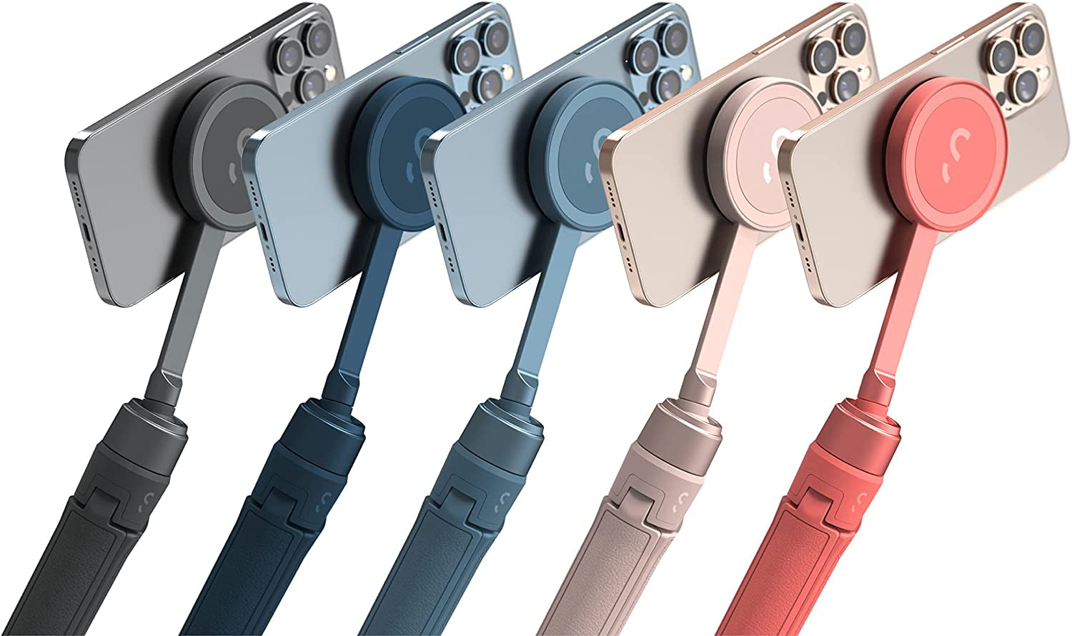 Shiftcam Snappod - Video Selfie Stick and Tripod - Magnetic Mount Snaps on to Any Phone - Tiltable Design | Midnight  ShiftCam   