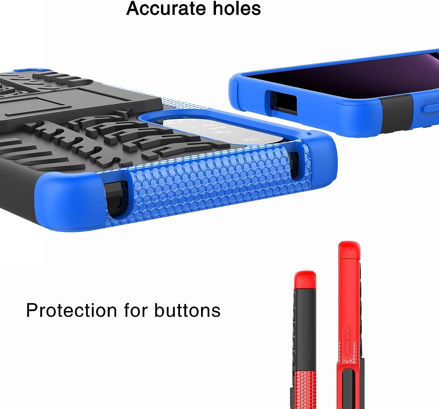 Compatible with Sony Xperia 1 IV with Built-In Kickstand 360° Full Body Shockproof Military Grade Heavy Duty Protective Phone Case for Sony Xperia 1 IV  Joie & Joho   