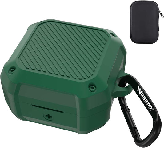 Winproo One-Piece Armor Cover Compatible Galaxy Buds 2 / Pro 2021 Galaxy Buds Live 2020 Case, Silicone Shock Resistant Samsung Earbuds Full Body Protective Case with Zipper Box and Keychain  YING GE   