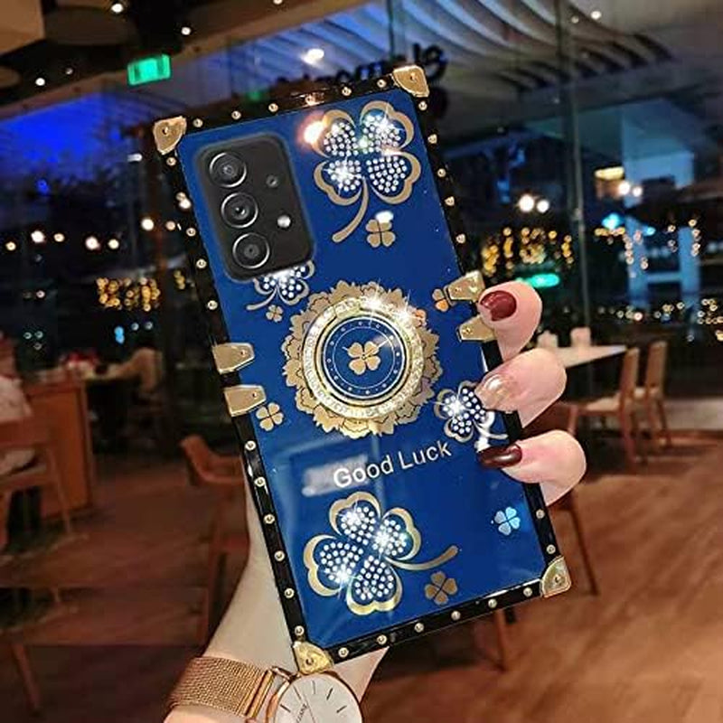 Supshop Note20 for Samsung Galaxy Note 20 5G Case for Women Girl Design with Ring Kickstand,Fashion Cute Bling Diamond Rhinestone Glitter Butterfly Marble Mirror Phone Cover,Purple  SUPSHOP A-Dark Blue For Samsung Galaxy Note20 Ultra 