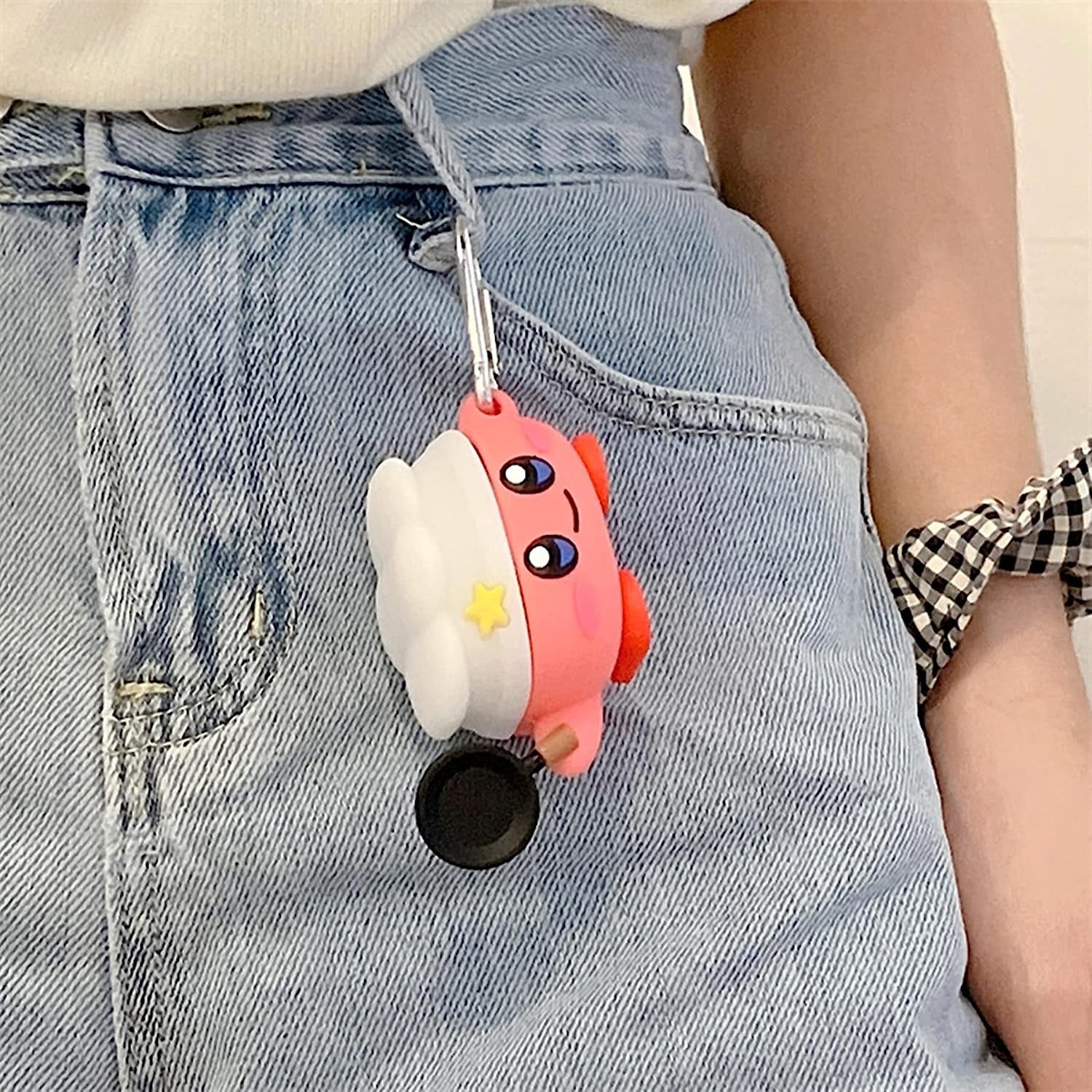 PVC Earphone Case for Samsung Galaxy Buds2 Pro/Galaxy Buds Live(2020)/Galaxy Buds Pro(2021)/Galaxy Buds 2 (2022) Charging Box,3D Cute Cartoons Anime Full Body Protective Cover with Keychain (Cook)  AOLABOKY   