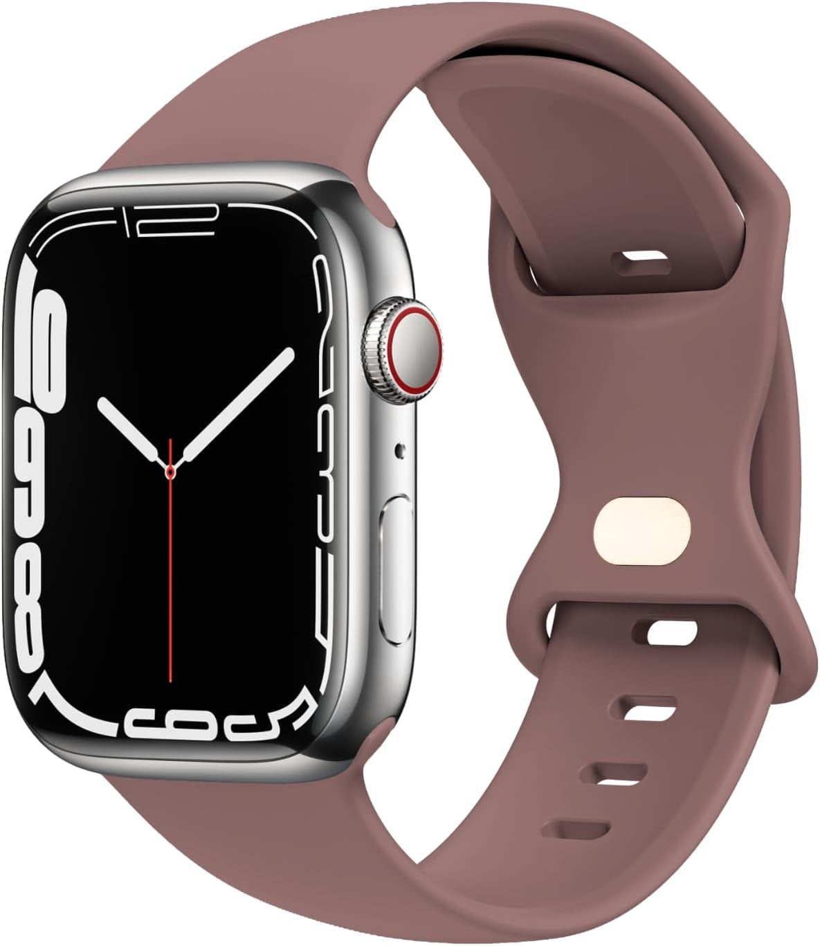 STG Sport Watch Band Compatible with Apple Watch Band 38Mm 40Mm 41Mm 42Mm 44Mm 45Mm 49Mm S/M M/L for Women/Men Waterproof Soft Silicone Replacement Strap Accessories for Iwatch Ultra SE Series 8/7/6/5/4/3/2/1 (38Mm/40Mm/41Mm S/M, Clover)  STG Smokey Mauve 38mm/40mm/41mm 