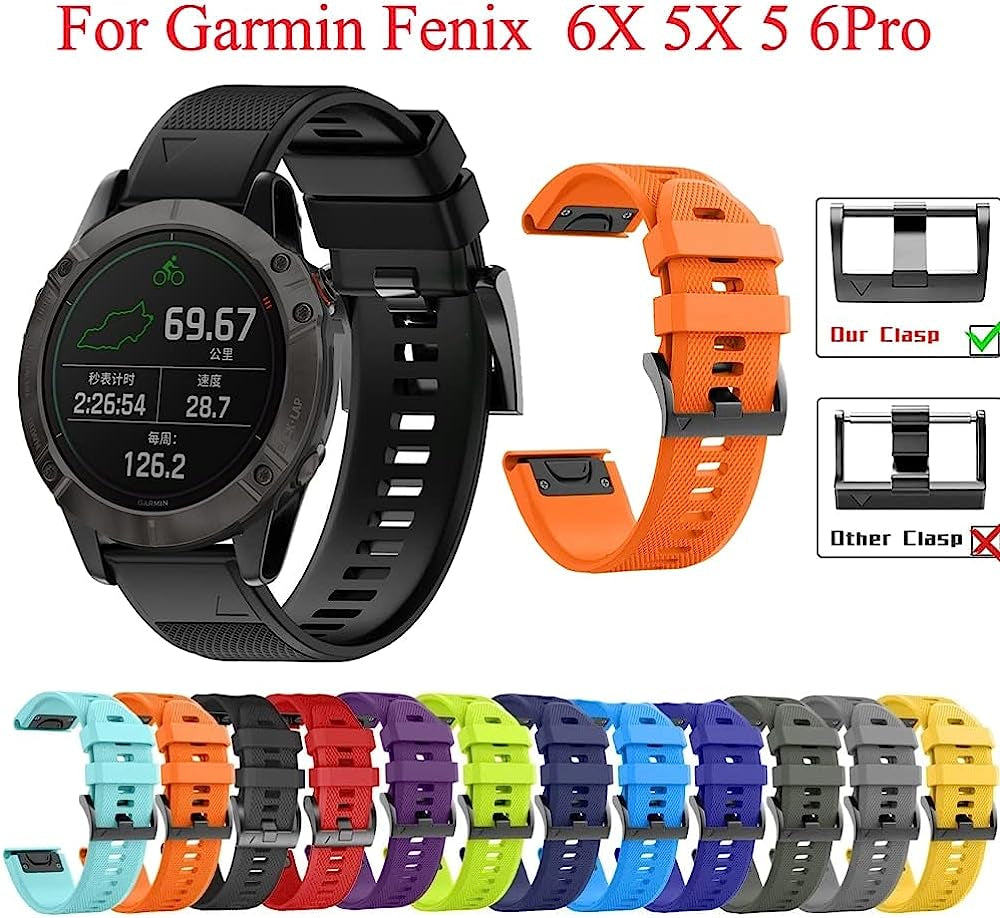 VBWVA Smart Watch Band Straps for Garmin Fenix 6X Pro 6S 6X 5X 5 5S 3 3HR Forerunner 935 945 Quick Release Strap Silicone Bracelet  VBWVA   